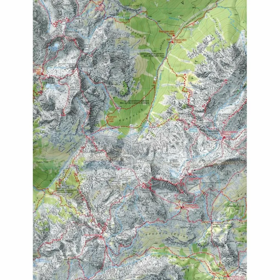 065 ALPI GIULIE ORIENTALI-BOHINJ-TRIGLAV - Wanderkarte