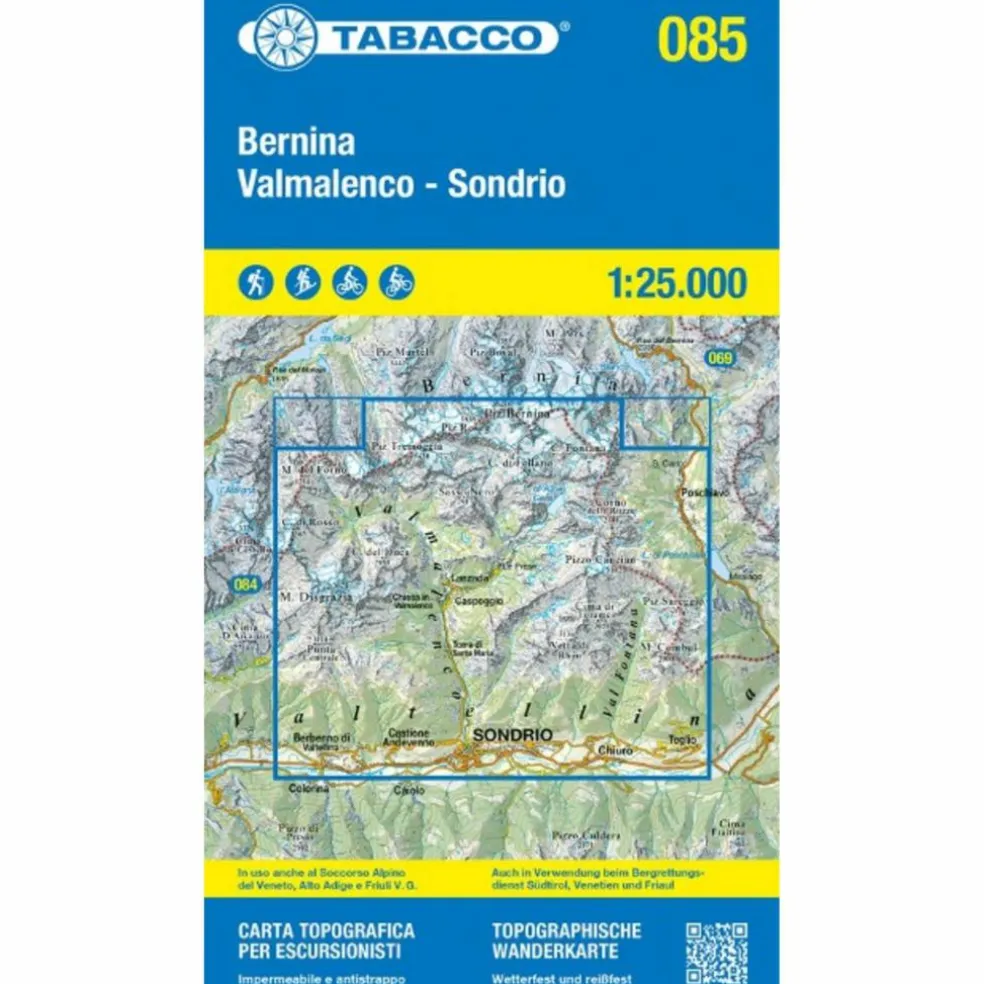 085 BERNINA - VALMALENCO - SONDRIO - Wanderkarte
