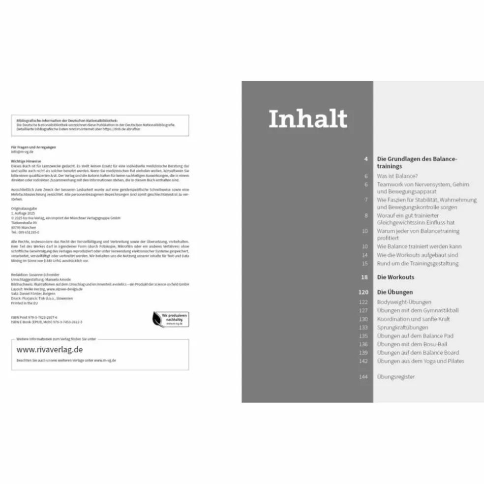50 WORKOUTS - BALANCE - Sportratgeber