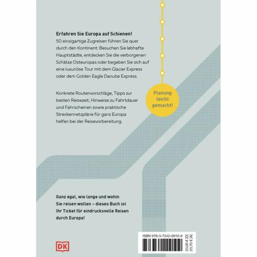 50 ZUGREISEN DURCH EUROPA - Reiseführer