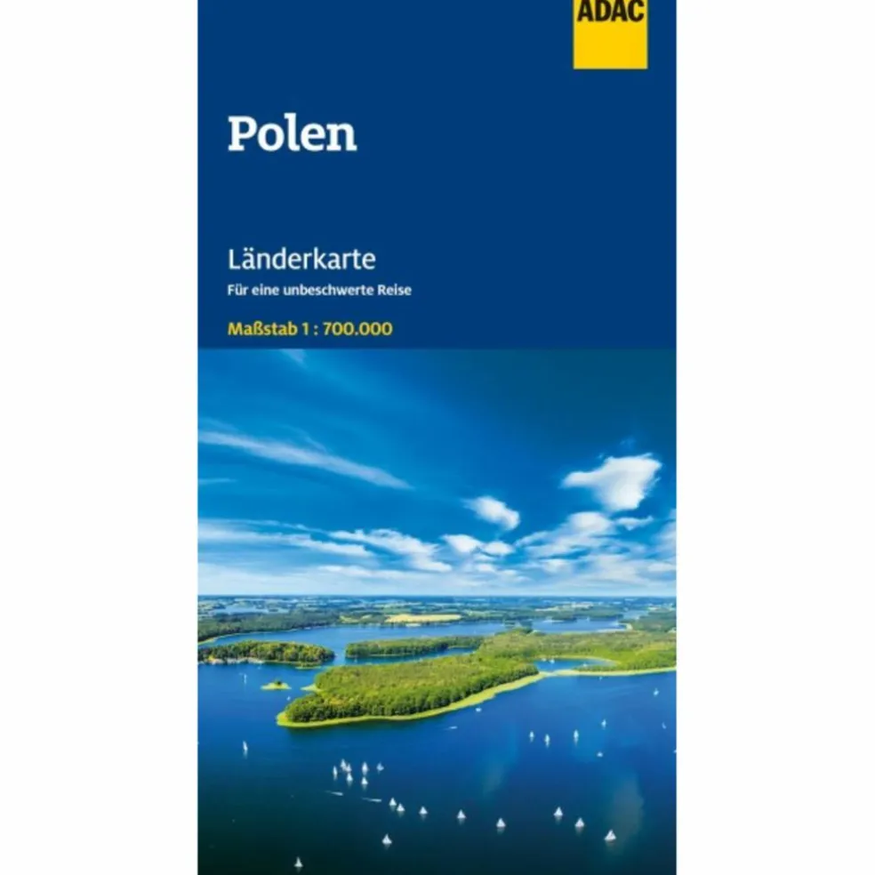 ADAC LÄNDERKARTE POLEN 1:700.000 - Straßenkarte