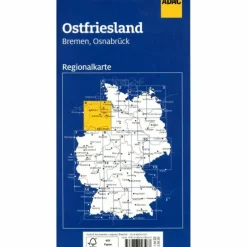 ADAC REGIONALKARTE 04 OSTFRIESLAND 1:150.000 - Straßenkarte