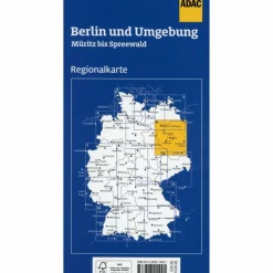 ADAC REGIONALKARTE BLATT 6 BERLIN UND UMGEBUNG MÜRITZ BIS SP - Straßenkarte