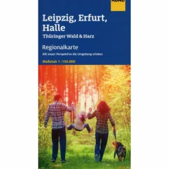 ADAC REGIONALKARTE BLATT 9 LEIPZIG, ERFURT, HALLE 1:150 000 - Straßenkarte