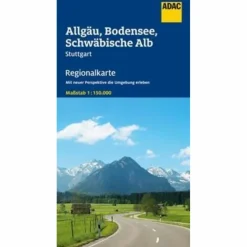 ADAC REGIONALKARTE DEUTSCHLAND BLATT 15 ALLGÄU, BODENSEE - Straßenkarte