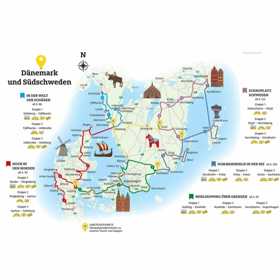 ADAC ROADTRIPS - DÄNEMARK UND SÜDSCHWEDEN - Reiseführer