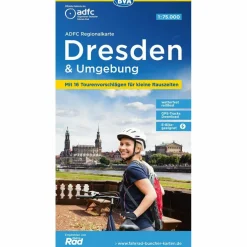 ADFC REGIONALKARTE DRESDEN & UMGEBUNG MIT TOURENVORSCHLÄGEN - Fahrradkarte