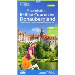 ADFC TRAUMHAFTE E-BIKE-TOUREN IM DONAUBERGLAND 1:75.000 - Fahrradkarte