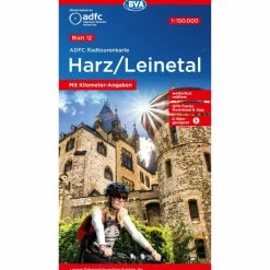 ADFC-RADTOURENKARTE 12 HARZ /LEINETAL 1:150.000 - Fahrradkarte