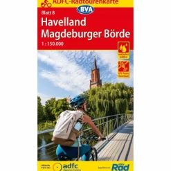 ADFC-RADTOURENKARTE 8 HAVELLAND MAGDEBURGER BÖRDE 1:150.000 - Fahrradkarte