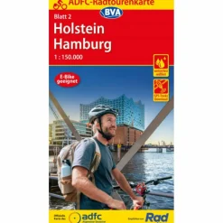 ADFC-RADTOURENKARTE 2 HOLSTEIN HAMBURG 1:150.000 - Fahrradkarte