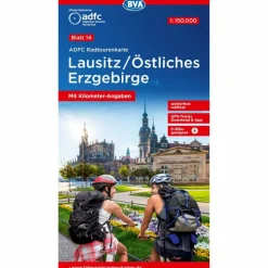ADFC-RADTOURENKARTE 14 LAUSITZ / ÖSTLICHES ERZGEBIRGE - Fahrradkarte