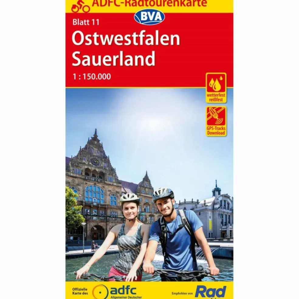ADFC-RADTOURENKARTE 11 OSTWESTFALEN SAUERLAND 1:150.000 - Fahrradkarte