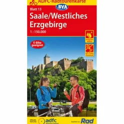 ADFC-RADTOURENKARTE 13 SAALE /WESTLICHES ERZGEBIRGE - Fahrradkarte