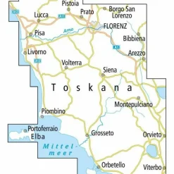 ADFC-RADTOURENKARTE IT-TOS TOSKANA 1:150.000 - Fahrradkarte