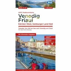 ADFC-RADTOURENKARTE IT-VF VENEDIG, FRIAUL - KÄRNTEN WEST - Fahrradkarte