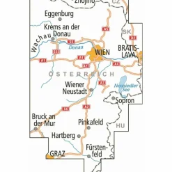 ADFC-RADTOURENKARTE ÖS2 ÖSTERREICH WIEN BURGENLAND 1:150:000 - Fahrradkarte