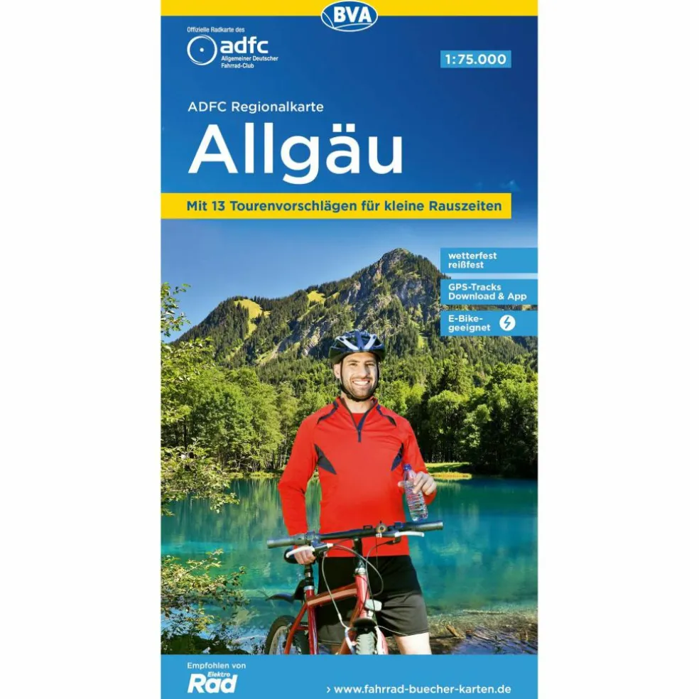 ADFC-REGIONALKARTE ALLGÄU 1:75.000 - Fahrradkarte