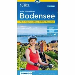 ADFC-REGIONALKARTE BODENSEE, 1:50.000, REIß- UND WETTERFEST - Fahrradkarte