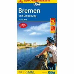 ADFC-REGIONALKARTE BREMEN UND UMGEBUNG, 1:75.000 - Fahrradkarte
