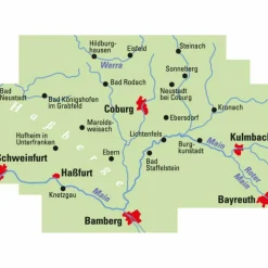 ADFC-REGIONALKARTE COBURG BAMBERG MIT TOURENVORSCHLÄGEN - Fahrradkarte