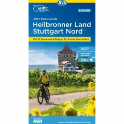 ADFC-REGIONALKARTE HEILBRONNER LAND - STUTTGART NORD - Fahrradkarte