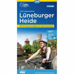 ADFC-REGIONALKARTE LÜNEBURGER HEIDE, 1:75.000 - Fahrradkarte