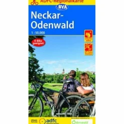 ADFC-REGIONALKARTE NECKAR-ODENWALD, 1:50.000 - Fahrradkarte