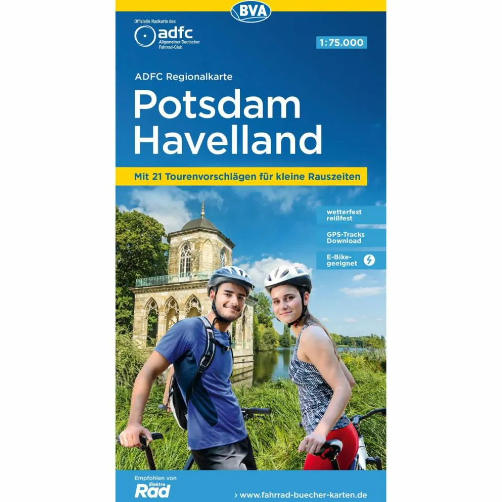 ADFC-REGIONALKARTE POTSDAM HAVELLAND, 1:75.000 - Fahrradkarte