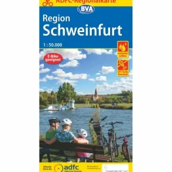 ADFC-REGIONALKARTE SCHWEINFURT, 1:50.000 - Fahrradkarte