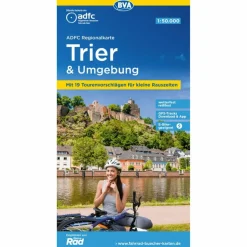 ADFC-REGIONALKARTE TRIER UND UMGEBUNG - Fahrradkarte