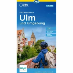 ADFC-REGIONALKARTE ULM UND UMGEBUNG, 1:75.000 - Fahrradkarte