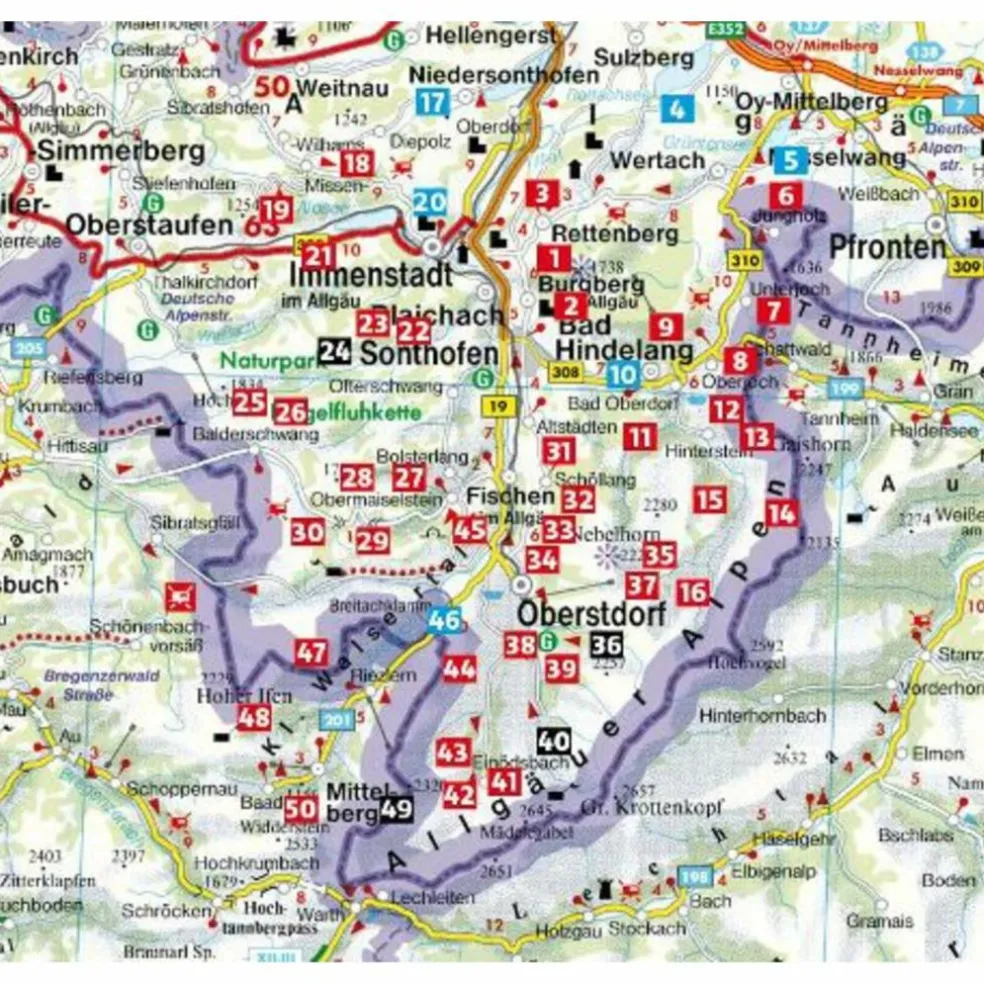 ALLGÄU 1 - OBERALLGÄU - Wanderführer