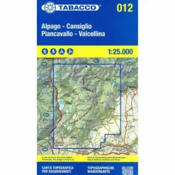 ALPAGO-CANSIGLIO PIANCAVALLO - VALCELLINA 1:25 000 - Wanderkarte