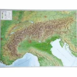ALPEN RELIEFKARTE 77X57 - Poster