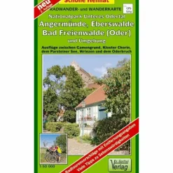 ANGERMÜNDE, EBERSWALDE, BAD FREIENWALDE - Wanderkarte