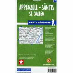 APPENZELL - SÄNTIS / ST. GALLEN 09 WANDERKARTE 1:40 000 MATT - Wanderkarte
