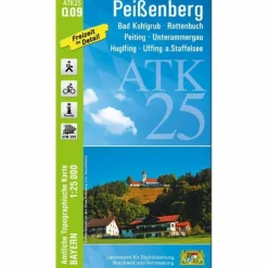 ATK25-Q09 PEIßENBERG (AMTLICHE TOPOGRAPHISCHE KARTE 1:25000) - Wanderkarte