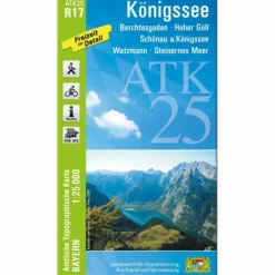 ATK25-R17 KÖNIGSSEE (AMTLICHE TOPOGRAPHISCHE KARTE 1:25000) - Wanderkarte