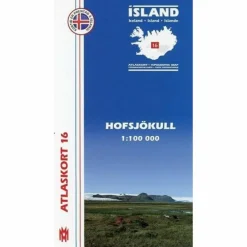 ATLASKORT 16: HOFSJÖKULL 1:100.000 - Wanderkarte