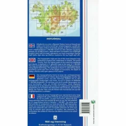 ATLASKORT 16: HOFSJÖKULL 1:100.000 - Wanderkarte