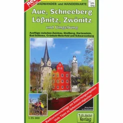 AUE, SCHNEEBERG LICHTENSTEIN UND UMGEBUNG - Wanderkarte