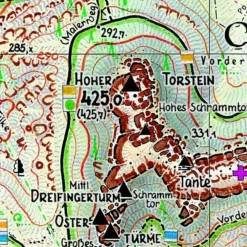 BAD SCHANDAU UND UMGEBUNG - Wanderkarte