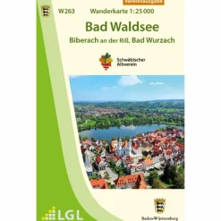 BAD WALDSEE - BIBERACH AN DER RISS, BAD WURZACH WANDERKARTE