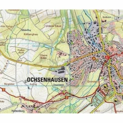 BAD WALDSEE - BIBERACH AN DER RISS, BAD WURZACH WANDERKARTE