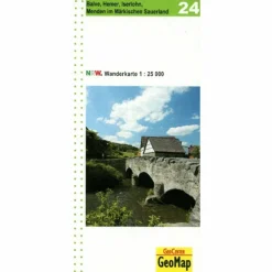 BALVE, HEMER, ISERLOHN, MENDEN IM MÄRKISCHEN SAUERLAND - Wanderkarte