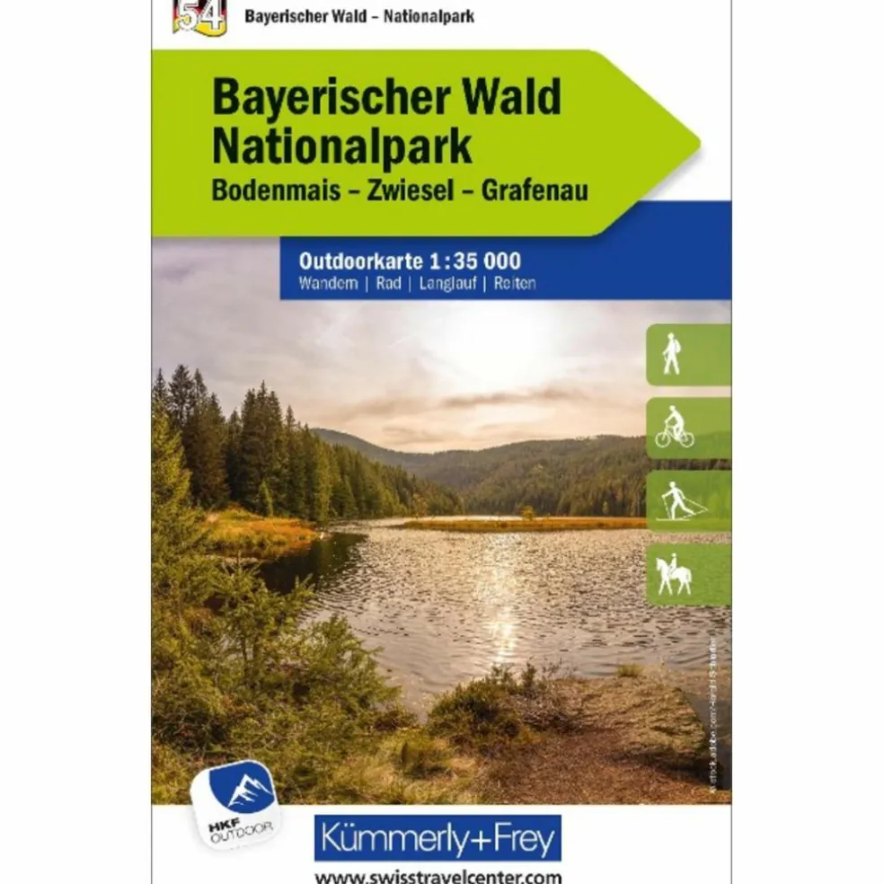 BAYERISCHER WALD NATIONALPARK, NR. 54, OUTDOORKARTE 1:35 000 - Karte