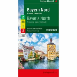 BAYERN NORD, STRAßEN- UND FREIZEITKARTE 1:200.000 - Straßenkarte