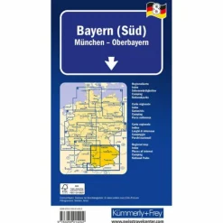 BAYERN (SÜD) NR. 8 REGIONALKARTE DEUTSCHLAND 1:275 000 - Straßenkarte