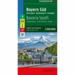 BAYERN SÜD, STRAßEN- UND FREIZEITKARTE 1:200.000 - Straßenkarte